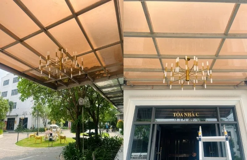 Đèn thả thiết kế TTKCD125T40 thực tế 2