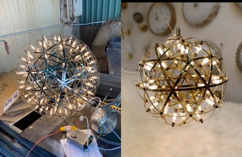 Đèn Thả Thiết Kế TTK59 thực tế 1