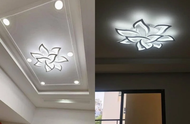 Đèn ốp trần mica OT36T9 thực tế