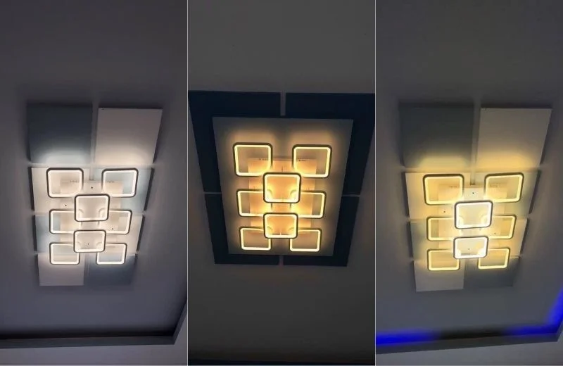 Đèn ốp trần mica OT8032T8 linh hoạt với 3 chế độ LED