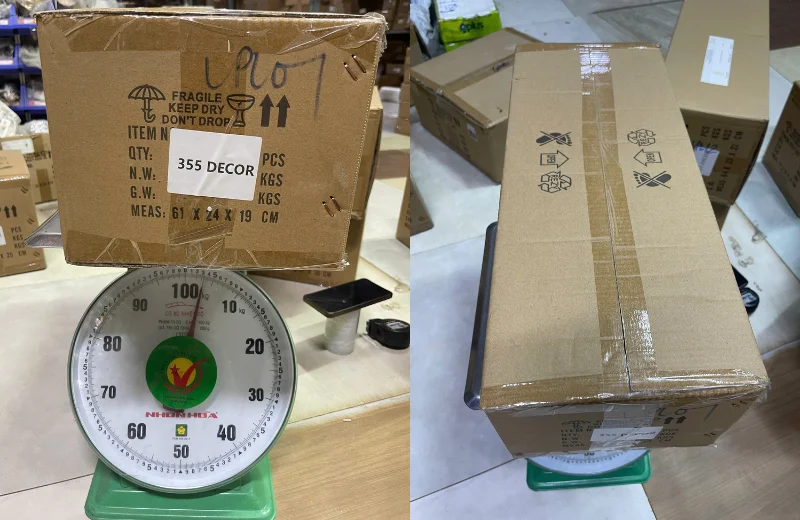 Kích thước thùng Đèn Tường Pha Lê VPL01