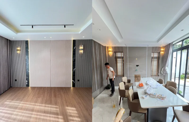 Đèn Tường Pha Lê VPL05 3 Ảnh thật Đèn Tường Pha Lê VPL05 lắp đặt tại nhà khách