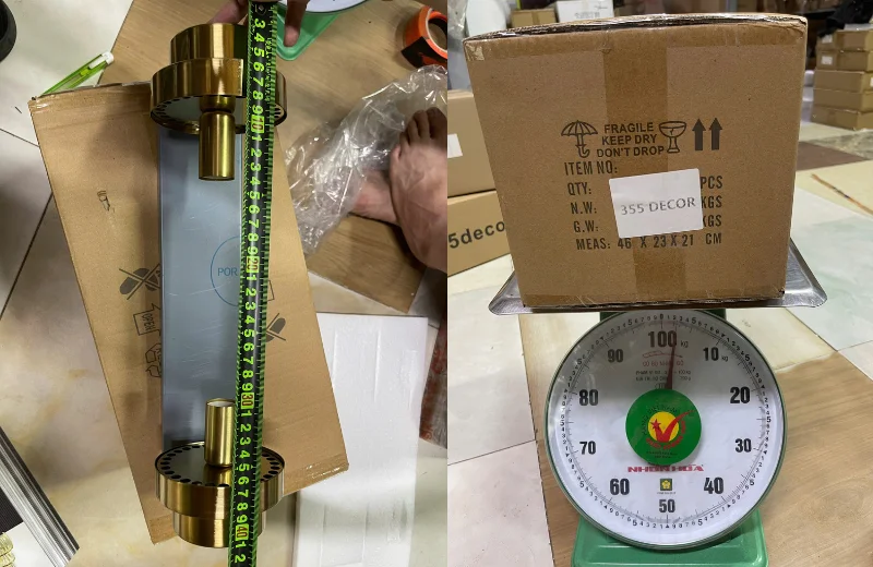 Kích thước Đèn Tường Pha Lê VPL19