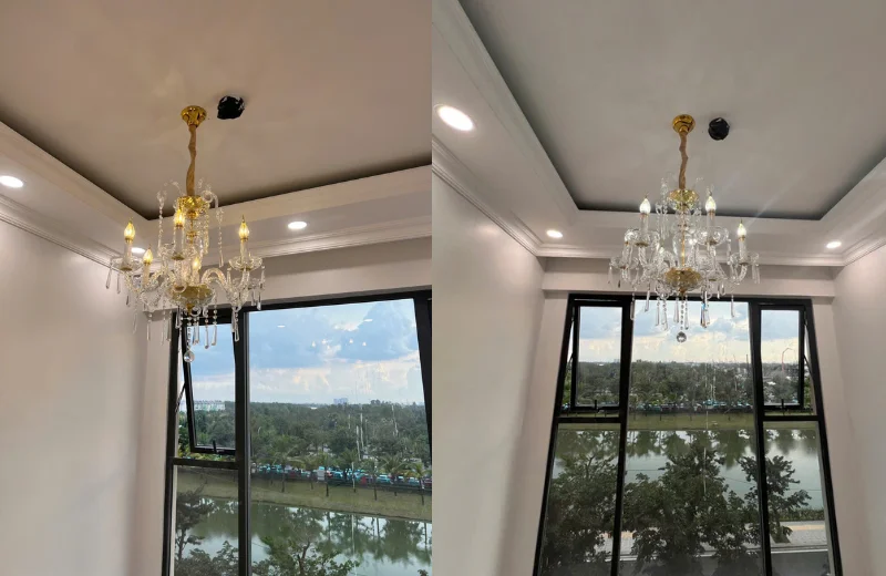 Đèn Chùm Pha Lê DC9178 1 Ảnh thật Đèn Chùm Pha Lê DC9178T6