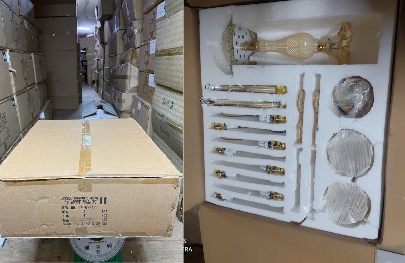 Đèn Chùm Pha Lê DC9087 1 Ảnh cận Đèn Chùm Pha Lê DC9087 đóng thùng