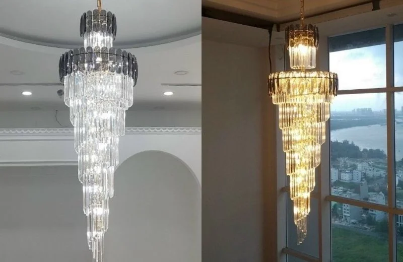 ĐÈN THẢ PHA LÊ TPL88180 2 Đèn thả pha lê TPL88180 sang trọng và bắt mắt