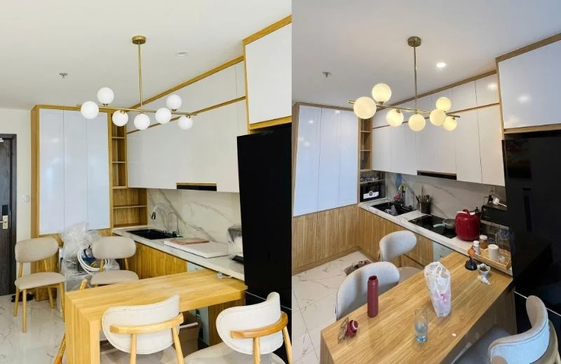 Đèn thả thiết kế TTK85N7 thực tế 1