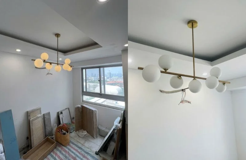 Đèn thả thiết kế TTK85N7 thực tế 2