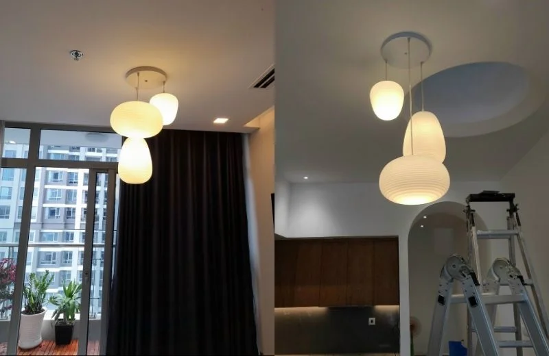 Hình ảnh thực tế đèn thả trần TT25 2