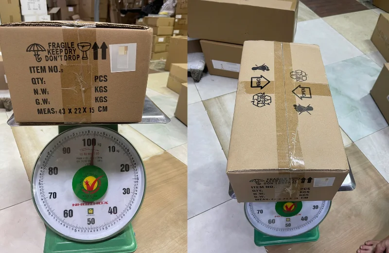 Kích thước thùng Đèn Tường Pha Lê VPL25