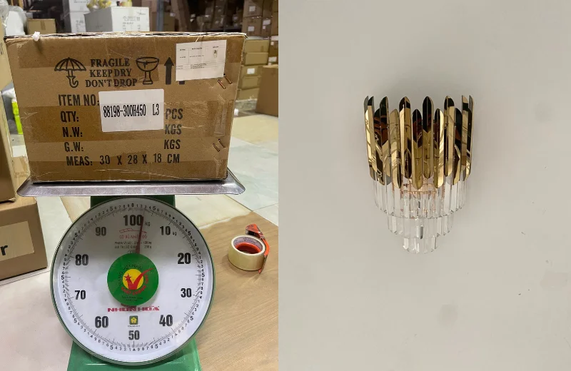 Thông số chi tiết Đèn Tường Pha Lê VPL88198