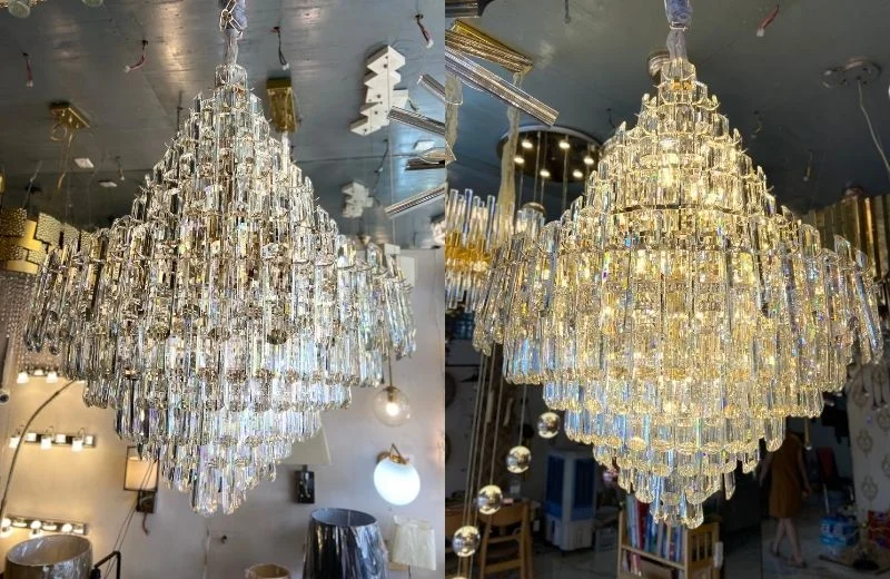 Đèn thả pha lê TPL8088T800 sang trọng, bắt mắt