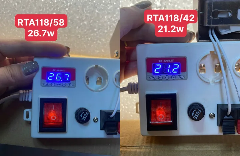 Đèn Rọi Tranh RTA118 3 Đèn Rọi Tranh RTA118- công suất thực tế được đo bởi kho đèn.