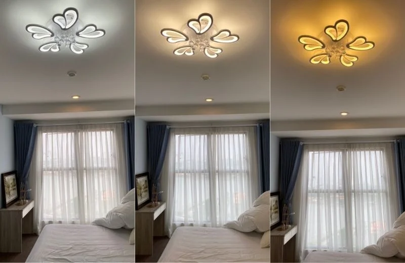 Đèn ốp trần mica OT8063T5 với 3 chế độ LED