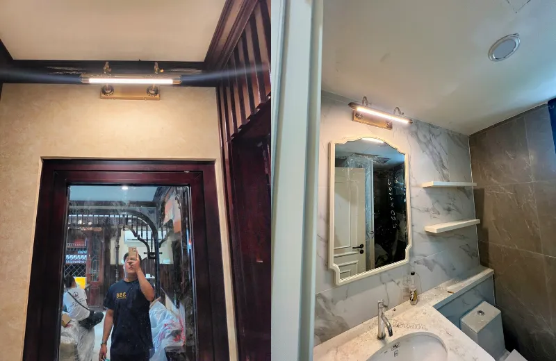 đèn rọi tranh rt5543 - thiết kế cổ điển dùng rọi gương