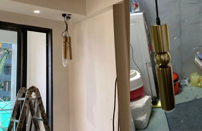 Đèn thả hiện đại THD06V thực tế 