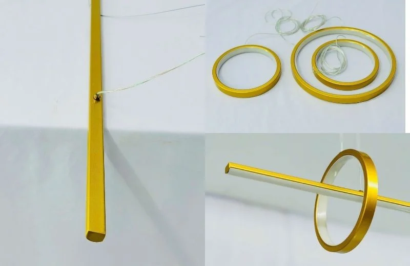 Cận chất liệu đèn thả thiết kế TTK119 