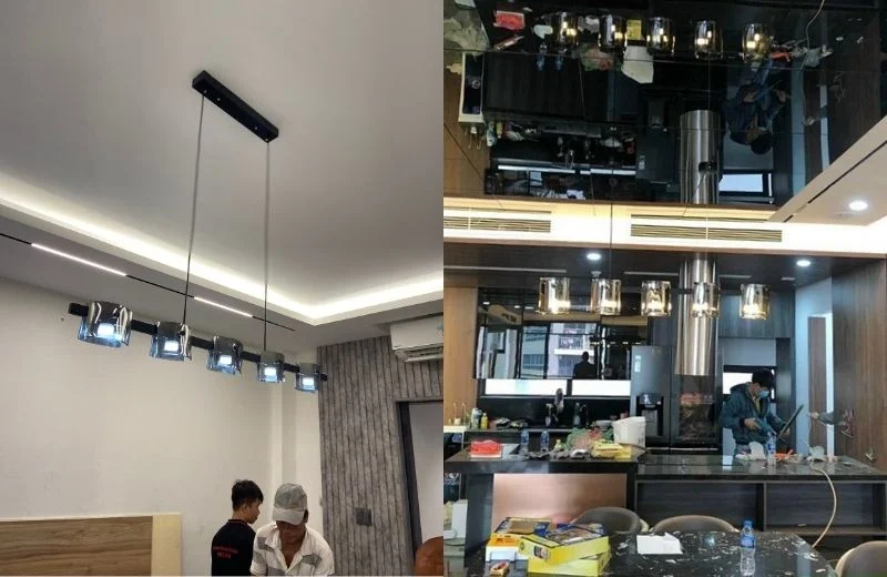 Hoàn thiện đèn thả thiết kế TTK130N5