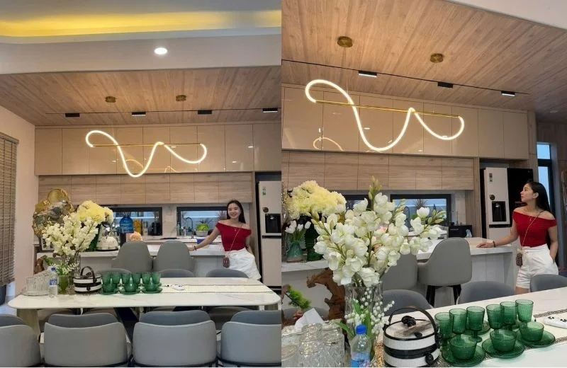 Thực tế đèn thả thiết kế TTK131 2