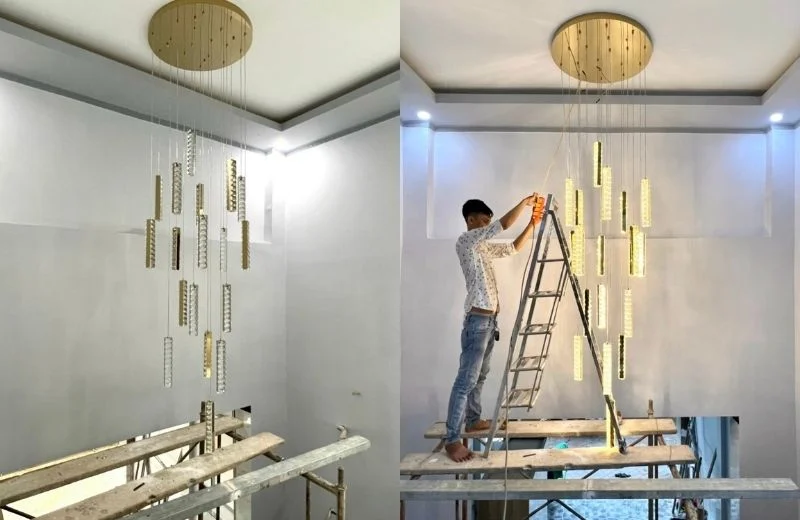 Đèn thả hiện đại THD1002T18 thực tế 1