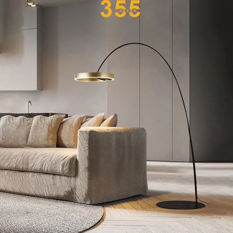 Đèn Đứng DD22 thiết kế hiện đại, chao vòng xuyên thấu độc đáo, thân sắt sơn tĩnh điện