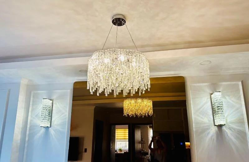 Đèn Thả Pha Lê TPL2278 1 Đèn thả pha lê TPL2278T800 sang trọng cho phòng khách