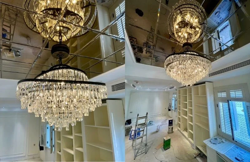 Đèn Thả Pha Lê TPL691 2 Đèn thả pha lê TPL691T650 hoàn thiện