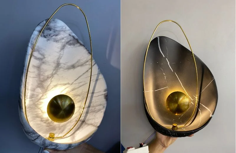 Ảnh thật lúc bật Đèn Tường Thiết Kế VK130