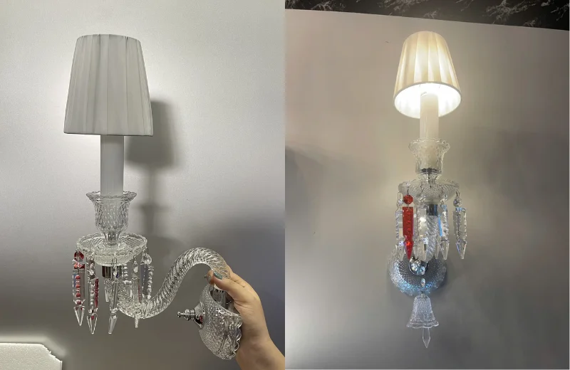 Ảnh thật Đèn Tường Pha Lê VDC9801T1