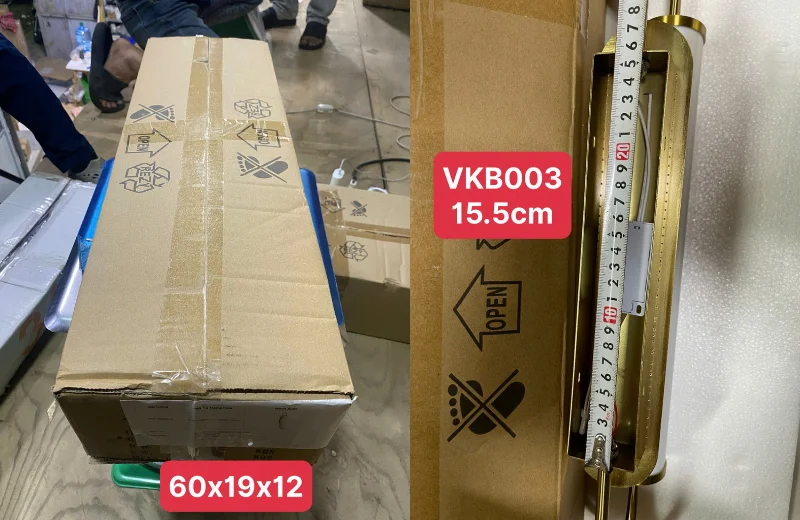 Đèn Tường Thiết Kế VKB003 3 Kích thước Đèn Tường Thiết Kế VKB003