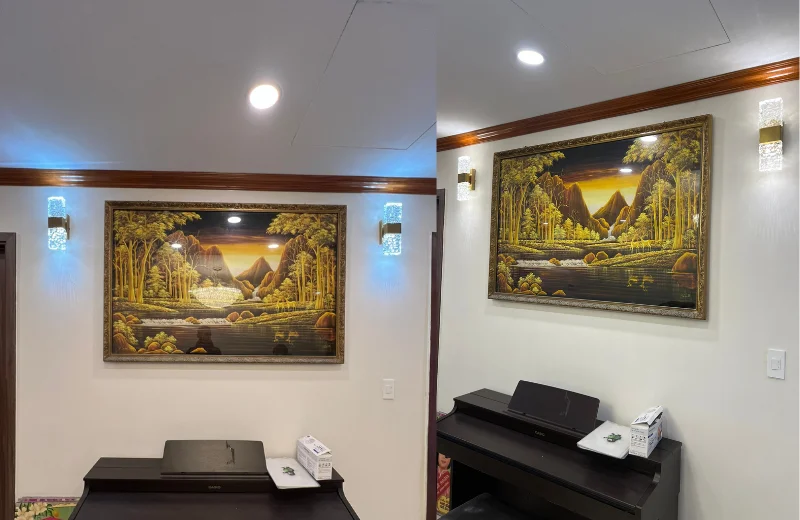 Đèn Tường Pha Lê VPL26 5 Ảnh thật Đèn Tường Pha Lê VPL26 lắp tại nhà khách 2