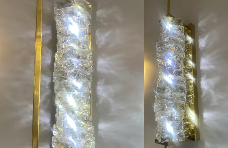 Đèn Tường Pha Lê VPL27 2 Ảnh thật Đèn Tường Pha Lê VPL27V