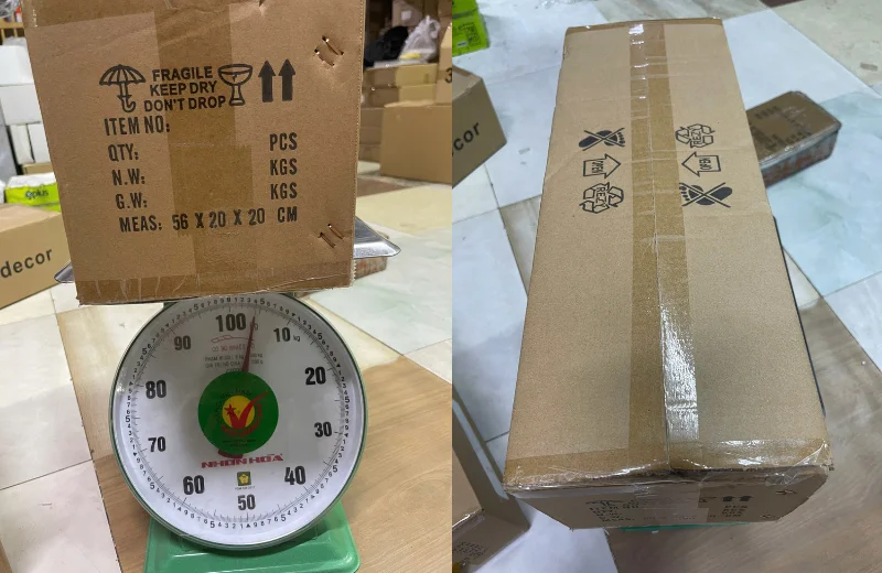 Kích thước thùng Đèn Tường Pha Lê VPL28