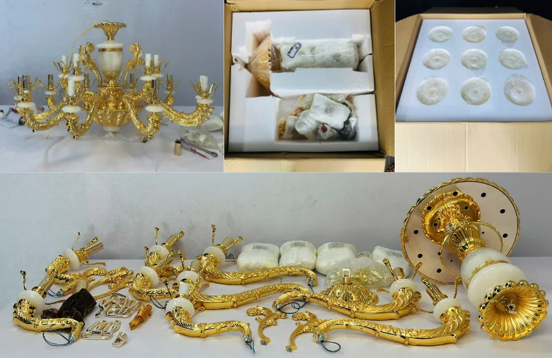 Đèn Chùm Pha Lê DC6239 3 Ảnh cận chi tiết Đèn Chùm Pha Lê DC6239T15