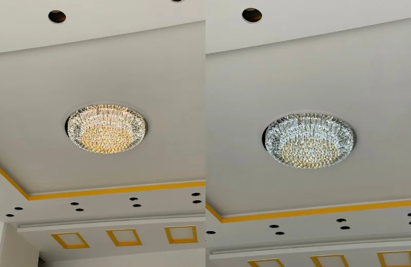 Ảnh thật Đèn Ốp Trần Pha Lê OTPL3513T1000