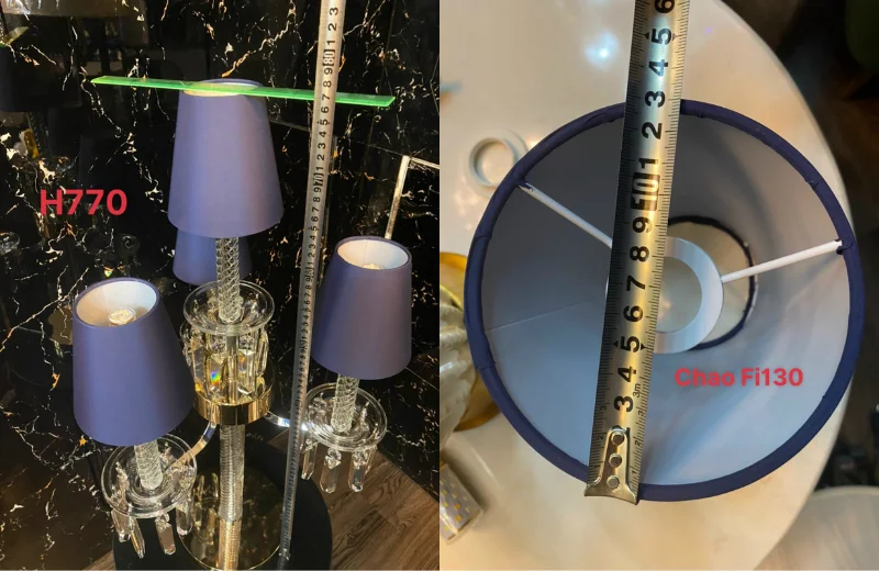 Kích thước Đèn Bàn DB8119T4