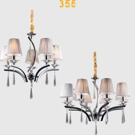 Đèn chùm cổ điển DC308 - phong cách sang trọng, thanh lịch và nhẹ nhàng 355decor