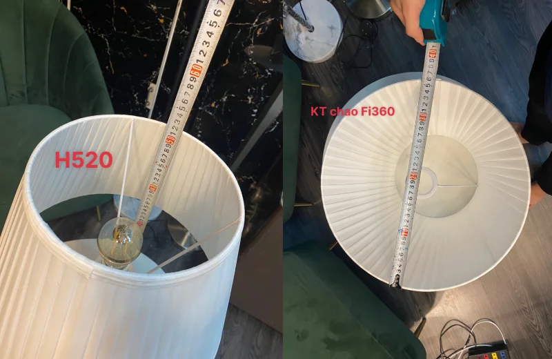 Kích thước Đèn Bàn DB80