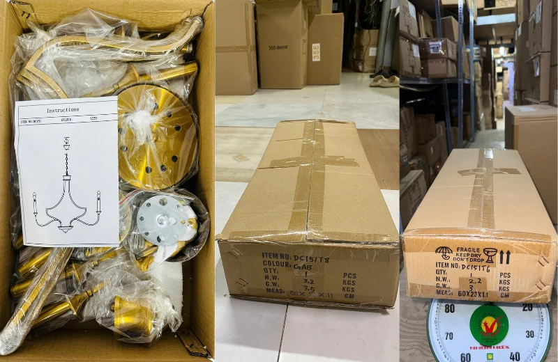 Đèn Chùm DC151 2 Ảnh cận đóng thùng Đèn Chùm DC151