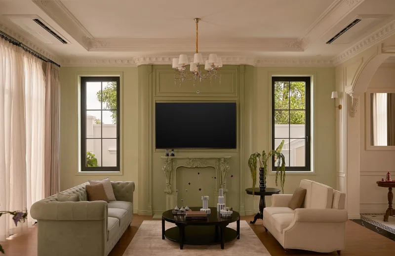 Ảnh phối cảnh Đèn Chùm Pha Lê DC234