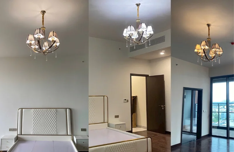 Đèn Chùm DC3096 1 Ảnh thật Đèn Chùm DC3096T6