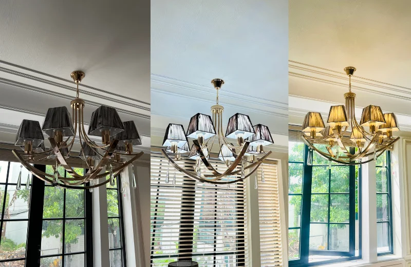 Đèn Chùm DC3096 2 Ảnh thật Đèn Chùm DC3096T8