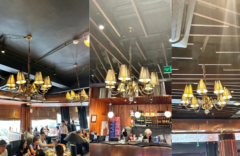 Đèn Chùm DC9003 2 Ảnh thật Đèn Chùm DC9003T8