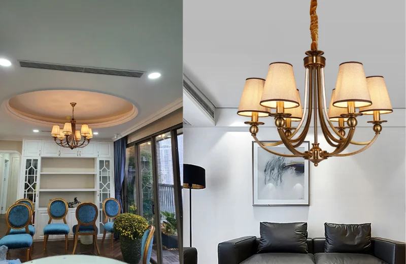 Đèn Chùm DC9033 2 Ảnh thật Đèn Chùm DC9033T6