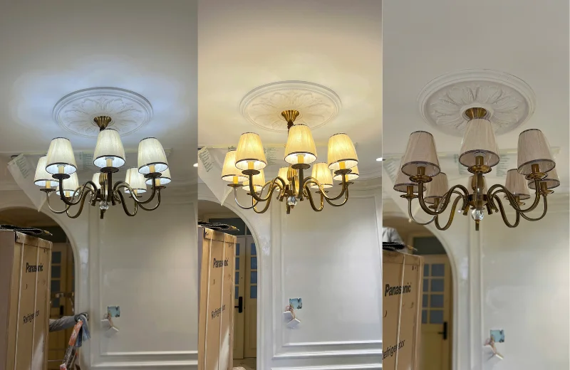 Đèn Chùm DC9088 3 Ảnh thật Đèn Chùm DC9088T8