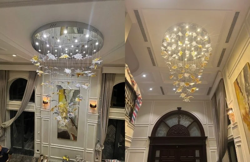 Đèn thả hiện đại THD125T1500 hoàn thiện