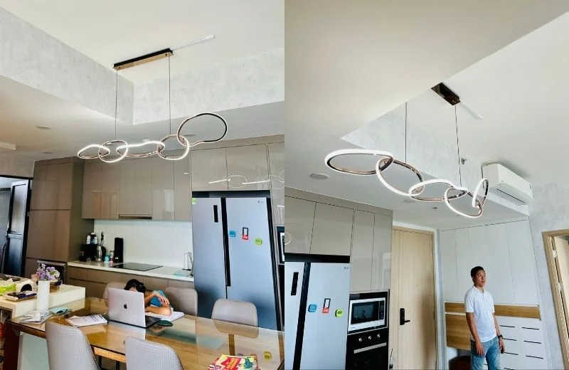 Đèn thả hiện đại THD6259T5 thực tế 2
