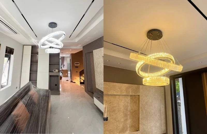 Đèn Thả Hiện Đại THD7050 3 Đèn thả hiện đại THD7050VANG468 sang trọng và bắt mắt