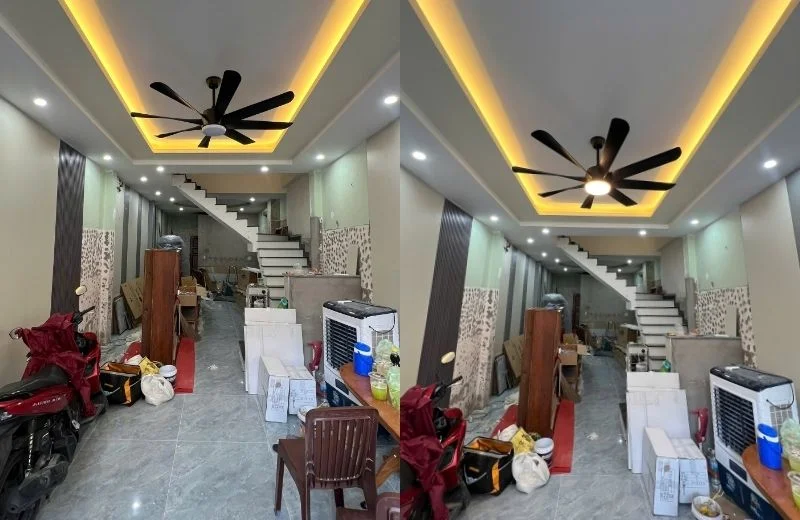 Quạt trần đèn QT35 cho phòng khách