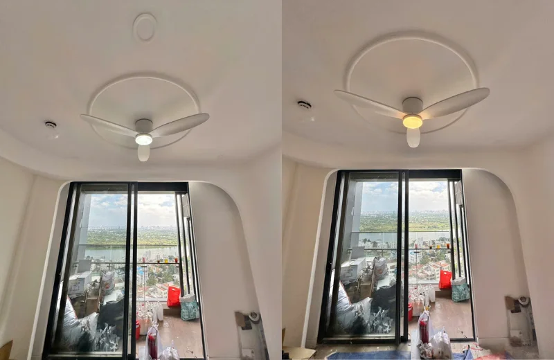 Ảnh thật Quạt Trần QT31B lắp đặt tại nhà khách hàng